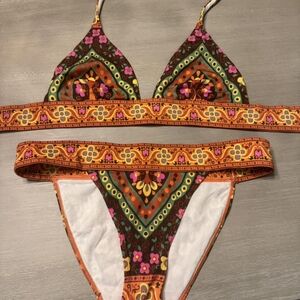 Victoria's Secret Multicolor Patterned Bikini